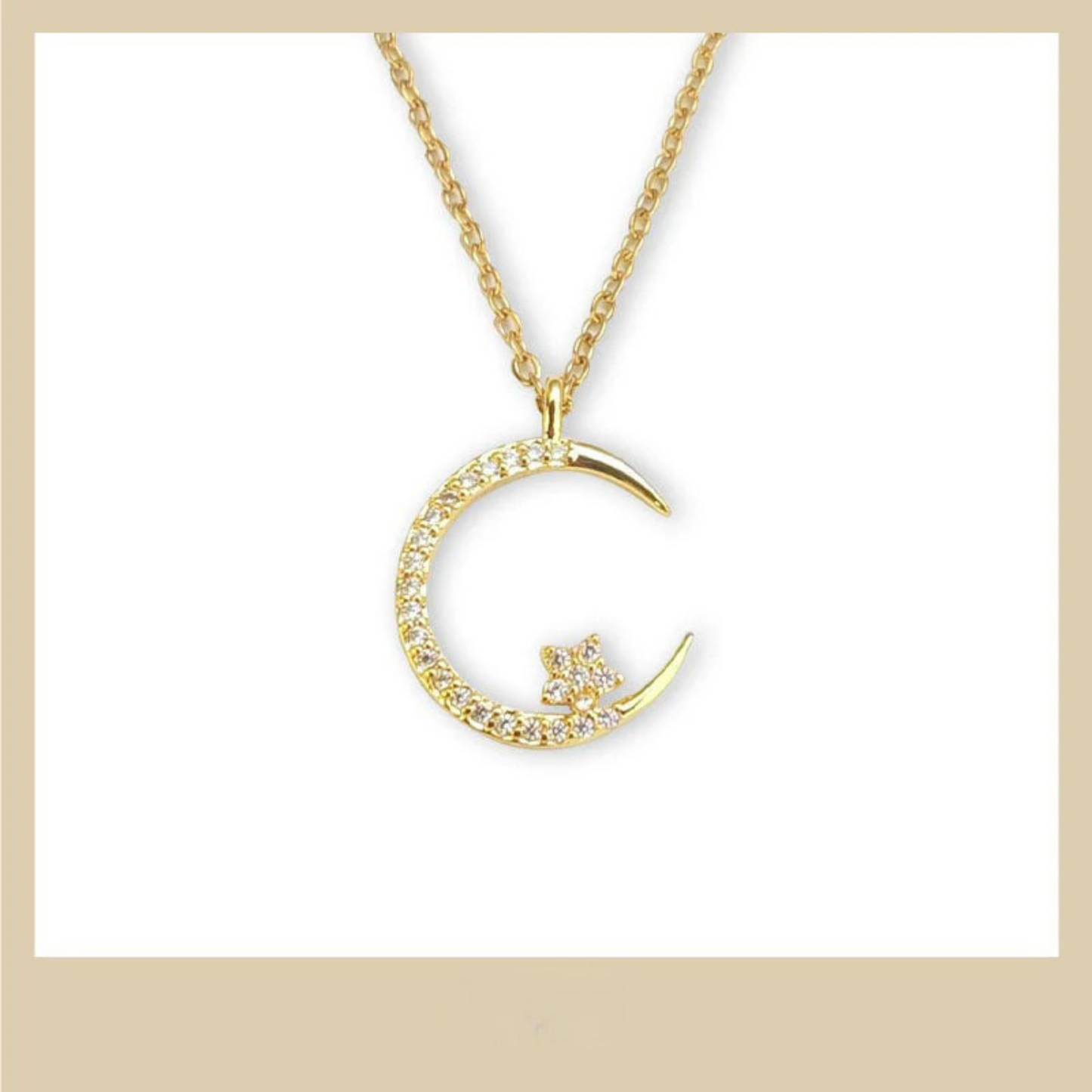 Celeste – Collar de Mujer Estrella y Luna