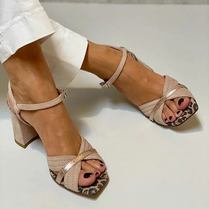 Lorrie | Sandalias de tacón con banda cruzada para Mujer
