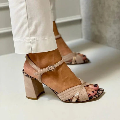 Lorrie | Sandalias de tacón con banda cruzada para Mujer