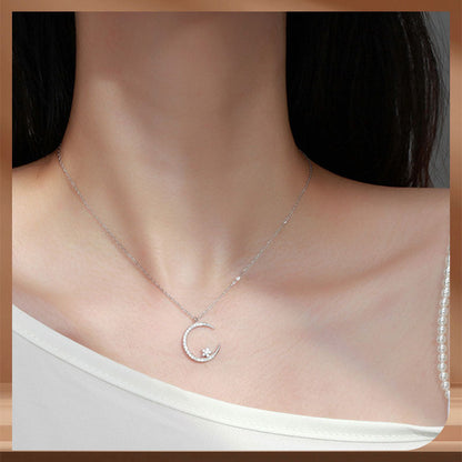 Celeste – Collar de Mujer Estrella y Luna