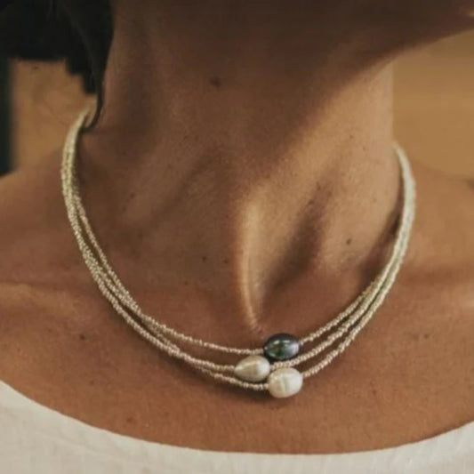 Collar de perlas vintage