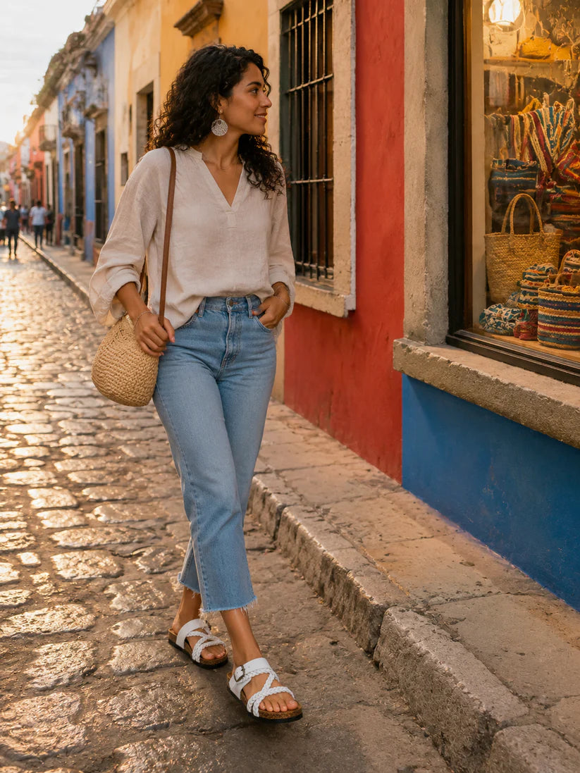 Sandalias planas trenzadas hebilla ajustable - Hayle