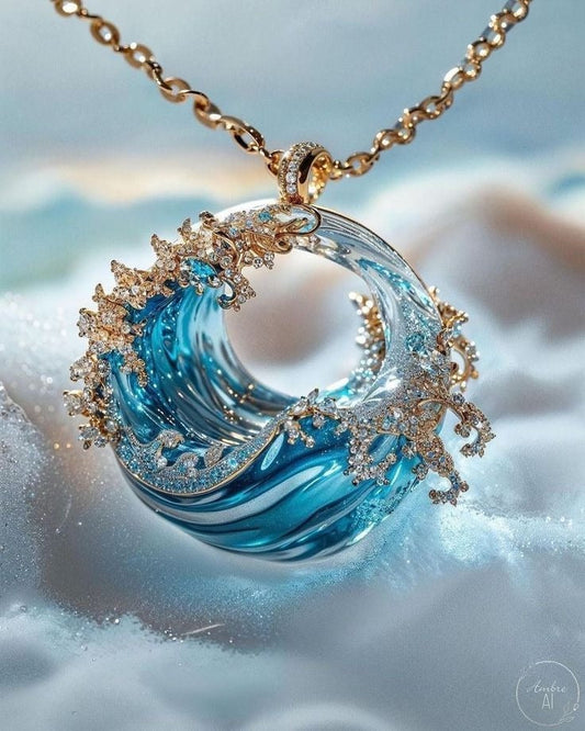 Collar de mar tempestuoso